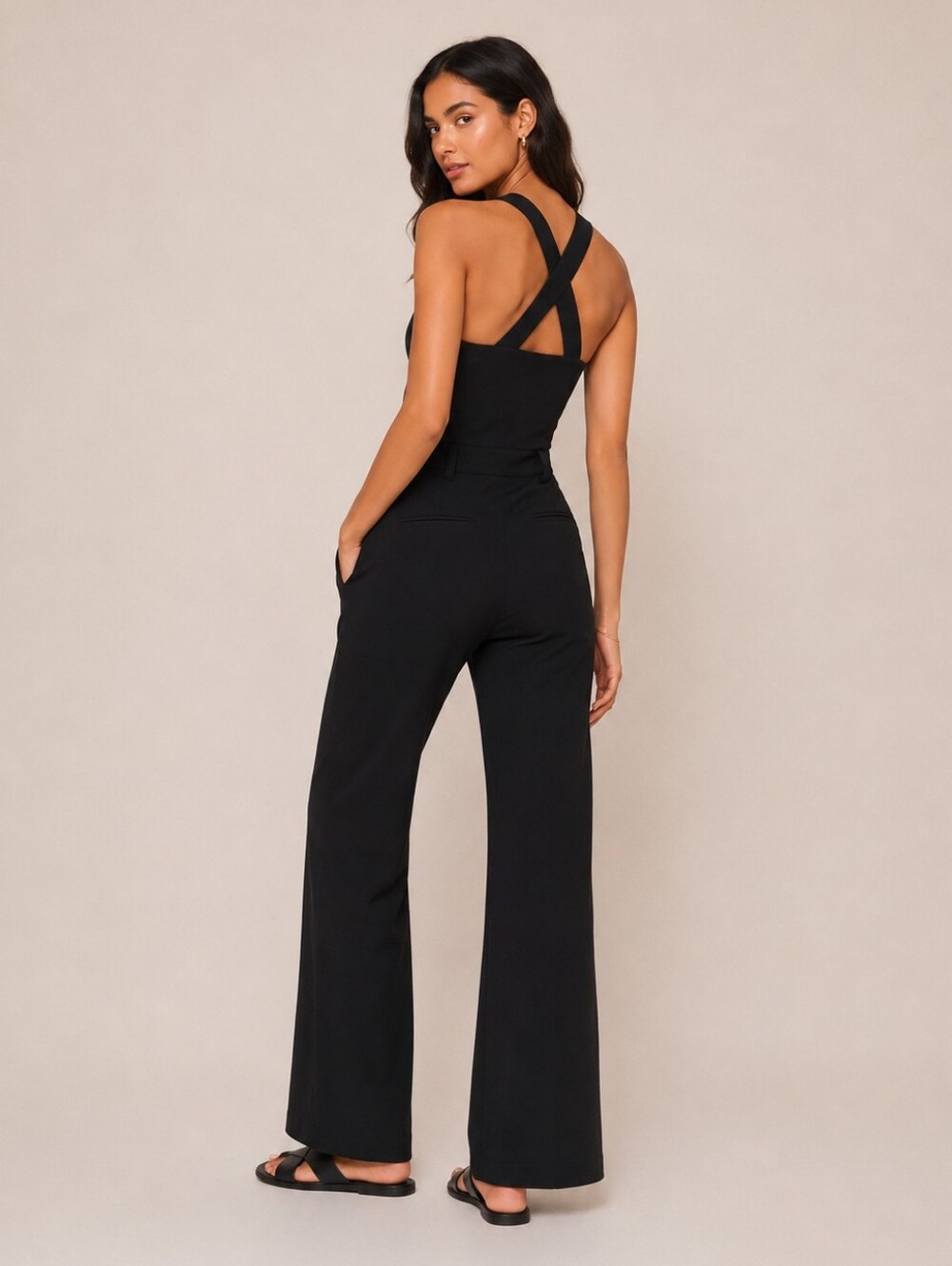 Anthropologie Maeve Black Naomi Jumpsuit Size 4 - Picture 2 of 9